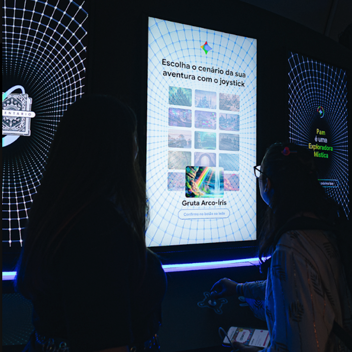 Google Gemini physical-digital activation at CCXP
